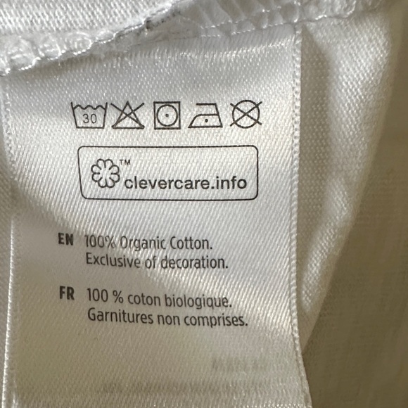 tentree White Short Sleeve Tee with Green and Purple Logo - Picture 8 of 9